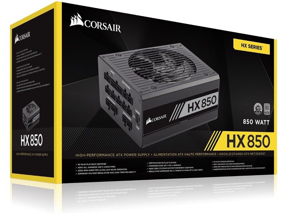 Corsair HX850 Platinum PSU Corsair HX850 Platinum PSU